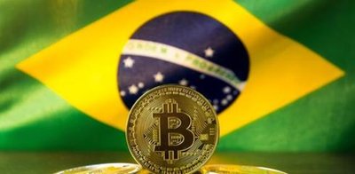 High-performance Bitcoin mining rig setup in a Brazilian mining farm