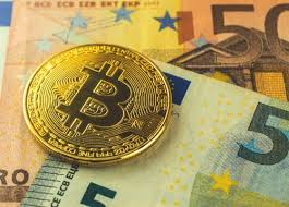 Bitcoin logo surrounded by green leaves